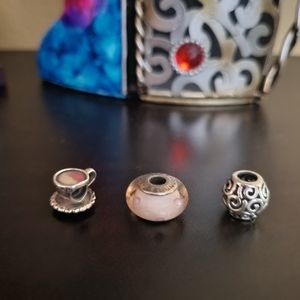 FINAL PRICE!Set of 3 Pandora Original Charms!